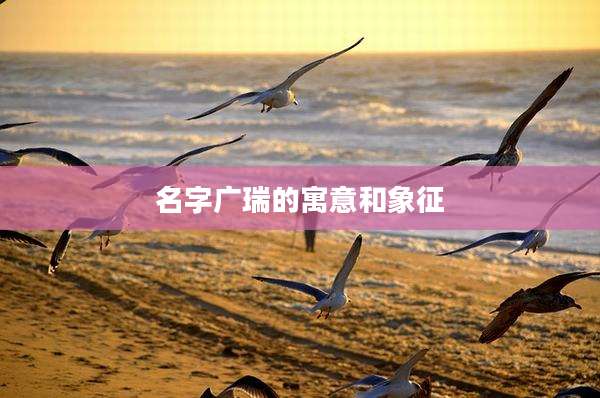 名字广瑞的寓意和象征