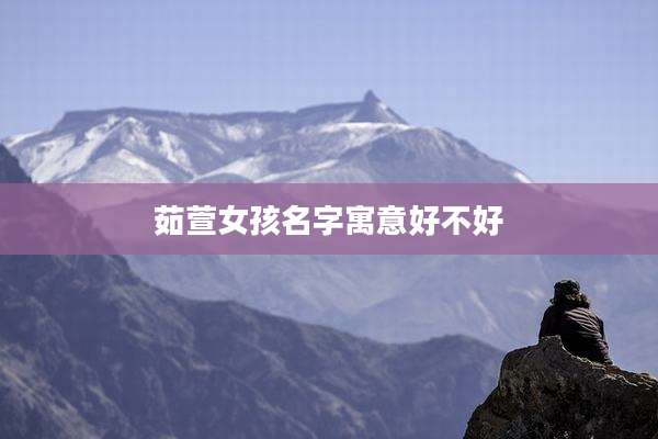 茹萱女孩名字寓意好不好