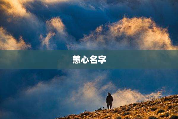 蕙心名字
