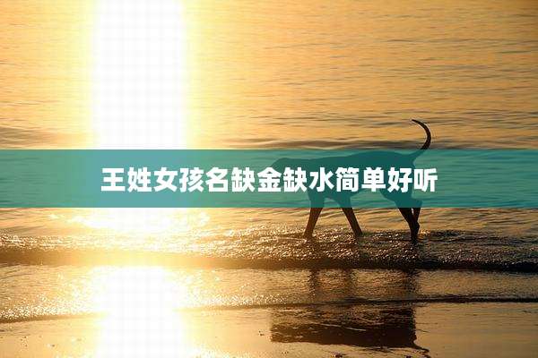 王姓女孩名缺金缺水简单好听
