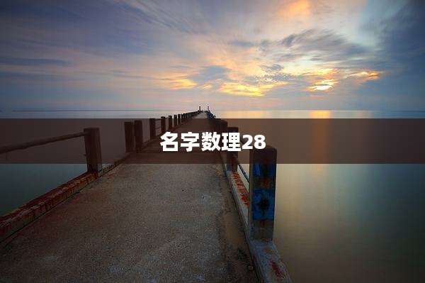名字数理28