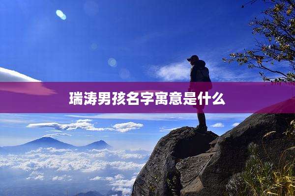 瑞涛男孩名字寓意是什么
