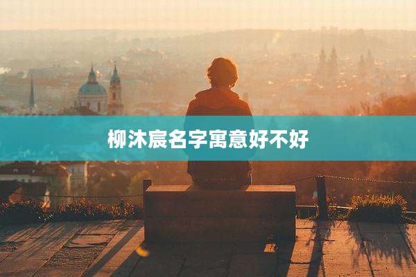 柳沐宸名字寓意好不好