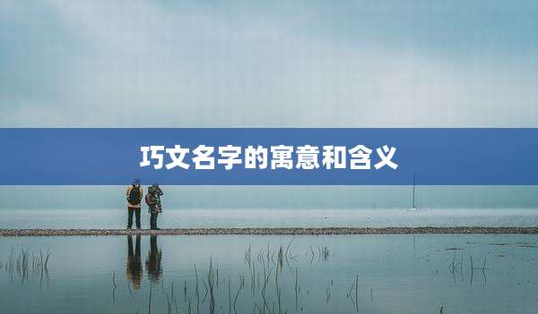 巧文名字的寓意和含义