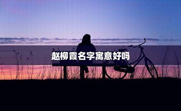 赵柳霞名字寓意好吗