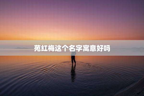 苑红梅这个名字寓意好吗