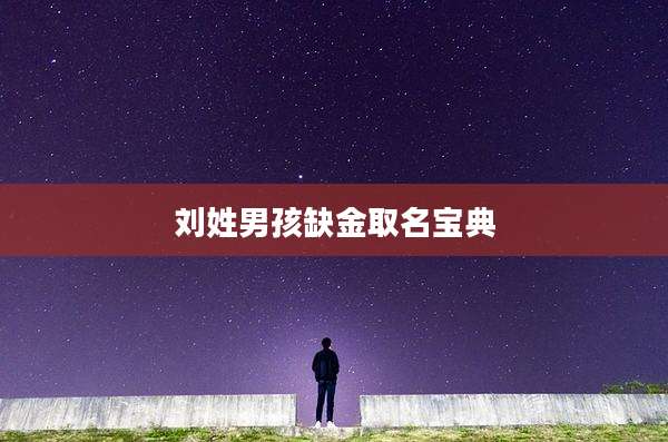 刘姓男孩缺金取名宝典