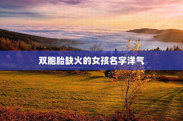 双胞胎缺火的女孩名字洋气