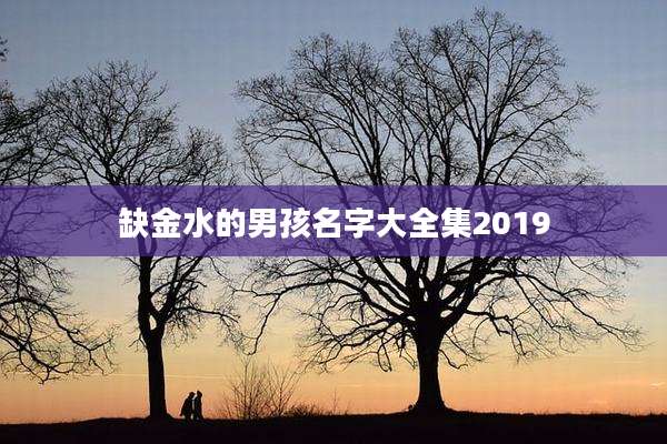 缺金水的男孩名字大全集2019