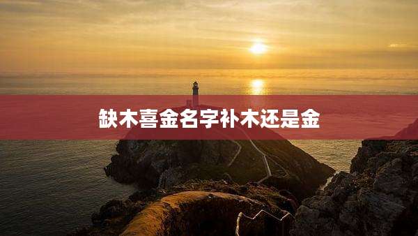 缺木喜金名字补木还是金