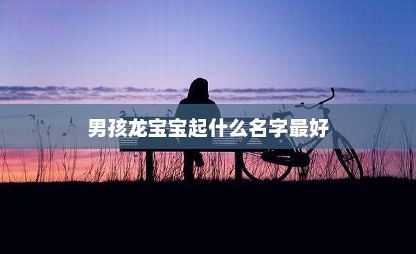 男孩龙宝宝起什么名字最好