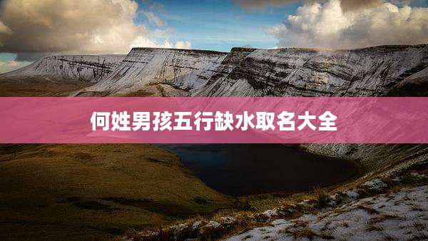 何姓男孩五行缺水取名大全