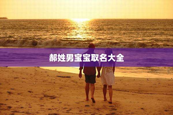 郝姓男宝宝取名大全