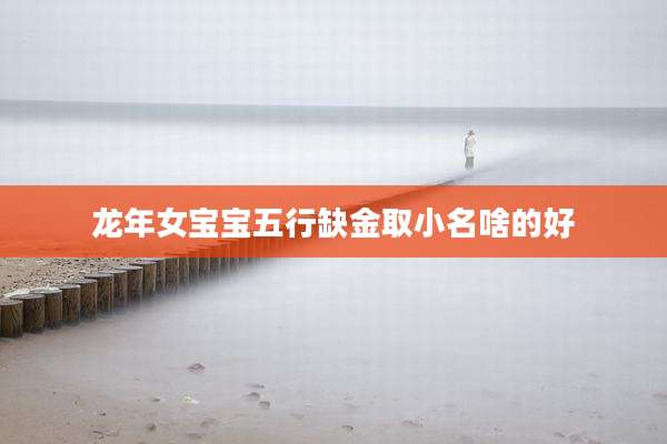龙年女宝宝五行缺金取小名啥的好