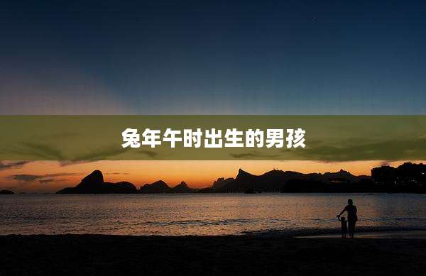 兔年午时出生的男孩