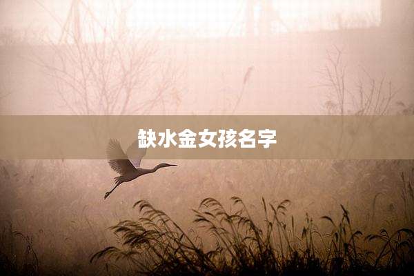 缺水金女孩名字