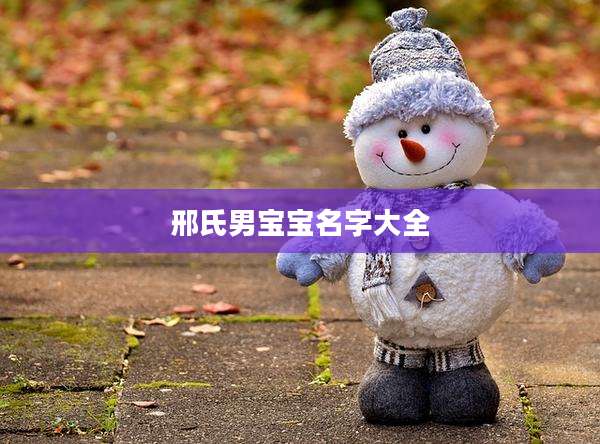 邢氏男宝宝名字大全