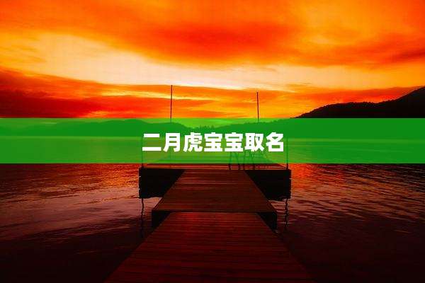 二月虎宝宝取名