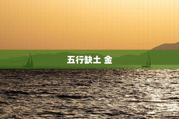 五行缺土 金