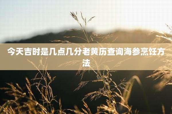 今天吉时是几点几分老黄历查询海参烹饪方法