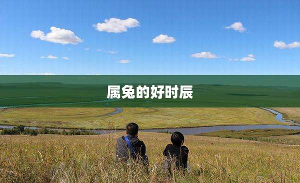 属兔的好时辰