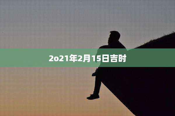 2o21年2月15日吉时