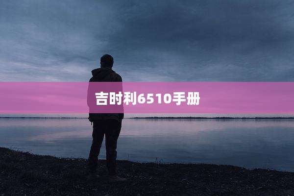 吉时利6510手册