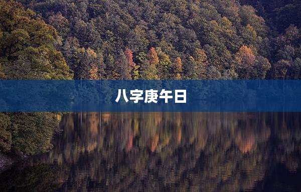 八字庚午日