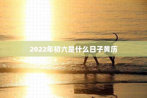 2022年初六是什么日子黄历