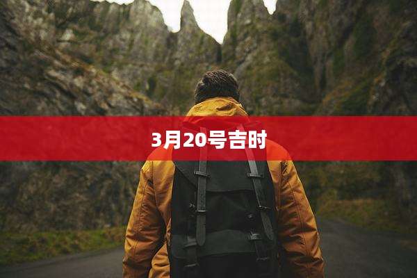 3月20号吉时