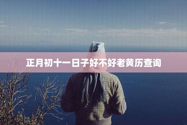 正月初十一日子好不好老黄历查询