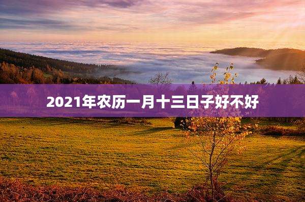 2021年农历一月十三日子好不好