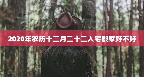 2020年农历十二月二十二入宅搬家好不好