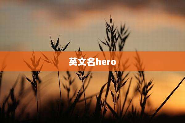 英文名hero