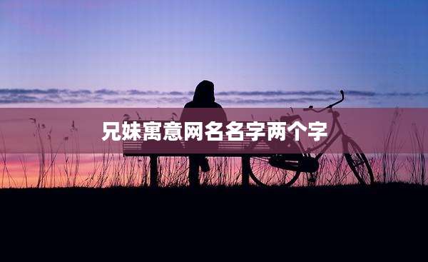 兄妹寓意网名名字两个字