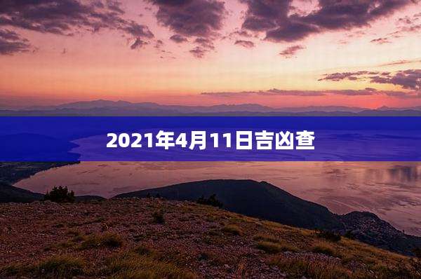2021年4月11日吉凶查