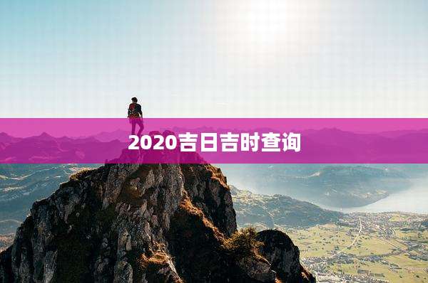 2020吉日吉时查询