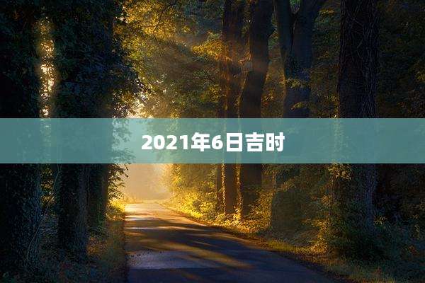 2021年6日吉时