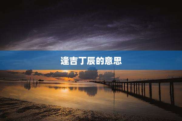 逢吉丁辰的意思