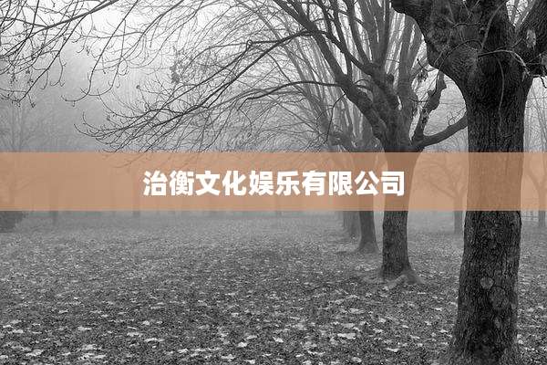 治衡文化娱乐有限公司