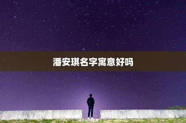 潘安琪名字寓意好吗