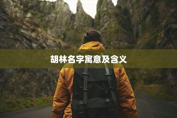 胡林名字寓意及含义