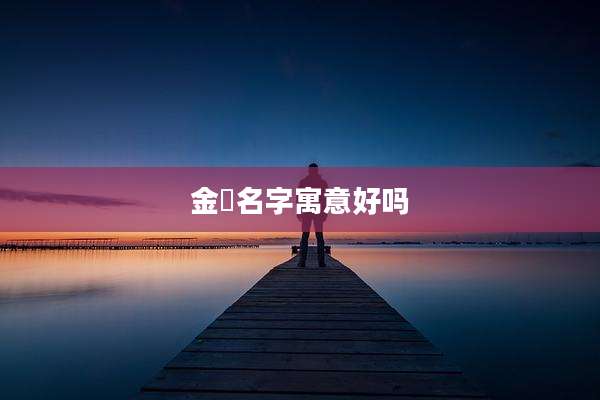 金燊名字寓意好吗