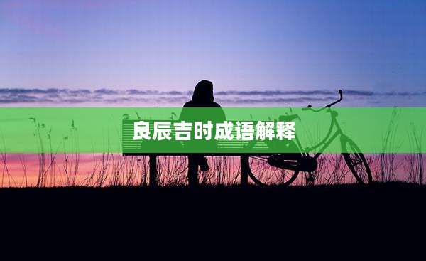 良辰吉时成语解释