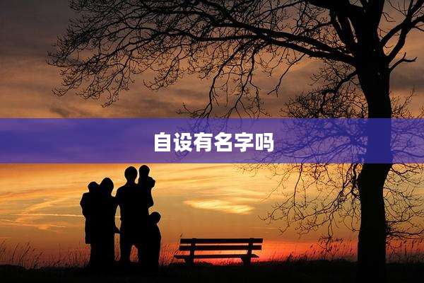 自设有名字吗