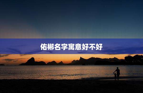 佑郴名字寓意好不好