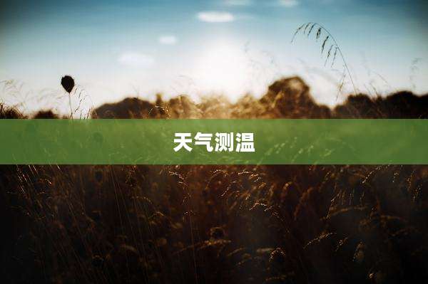 天气测温