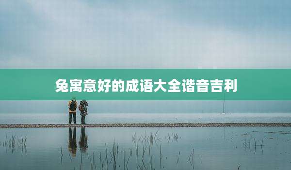 兔寓意好的成语大全谐音吉利