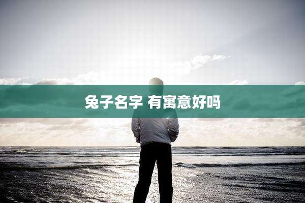 兔子名字 有寓意好吗