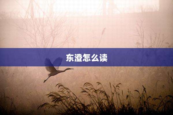 东澄怎么读
